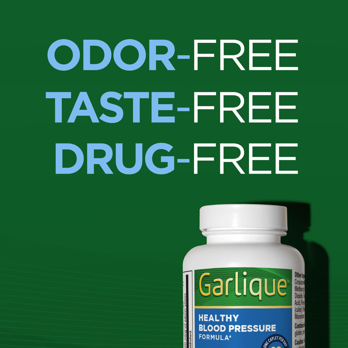 Odorless Vegan Garlic Extract Supplement 60 Caplets G2411
