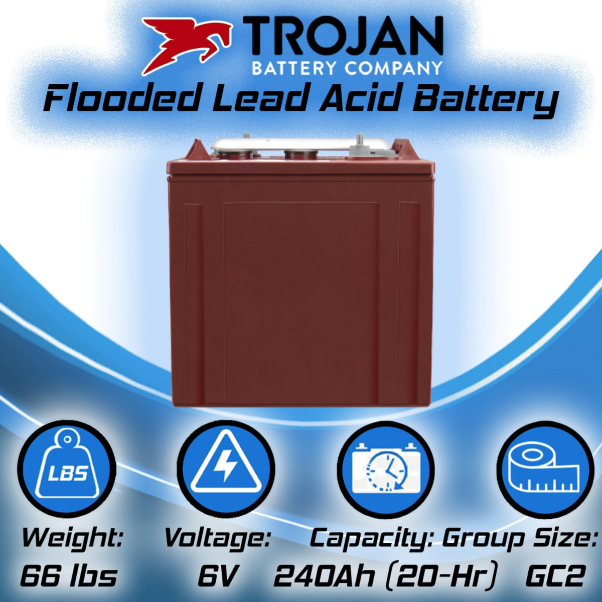 6V 240Ah Deep Cycle Battery 4 Pack L809568
