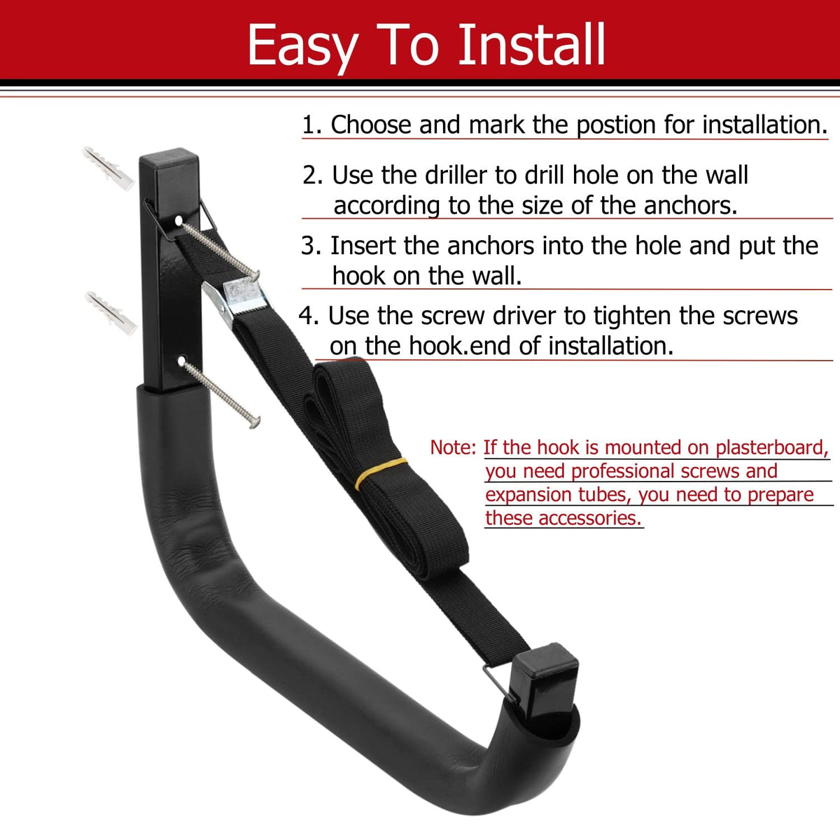 Wall Mount Kayak Storage Hooks Z44750
