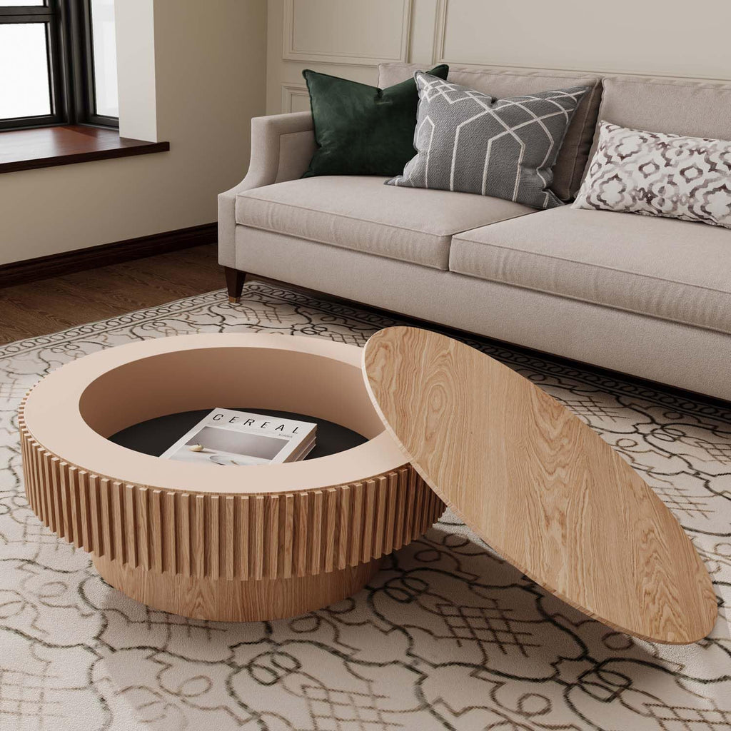 Round Coffee Table with Storage S768649