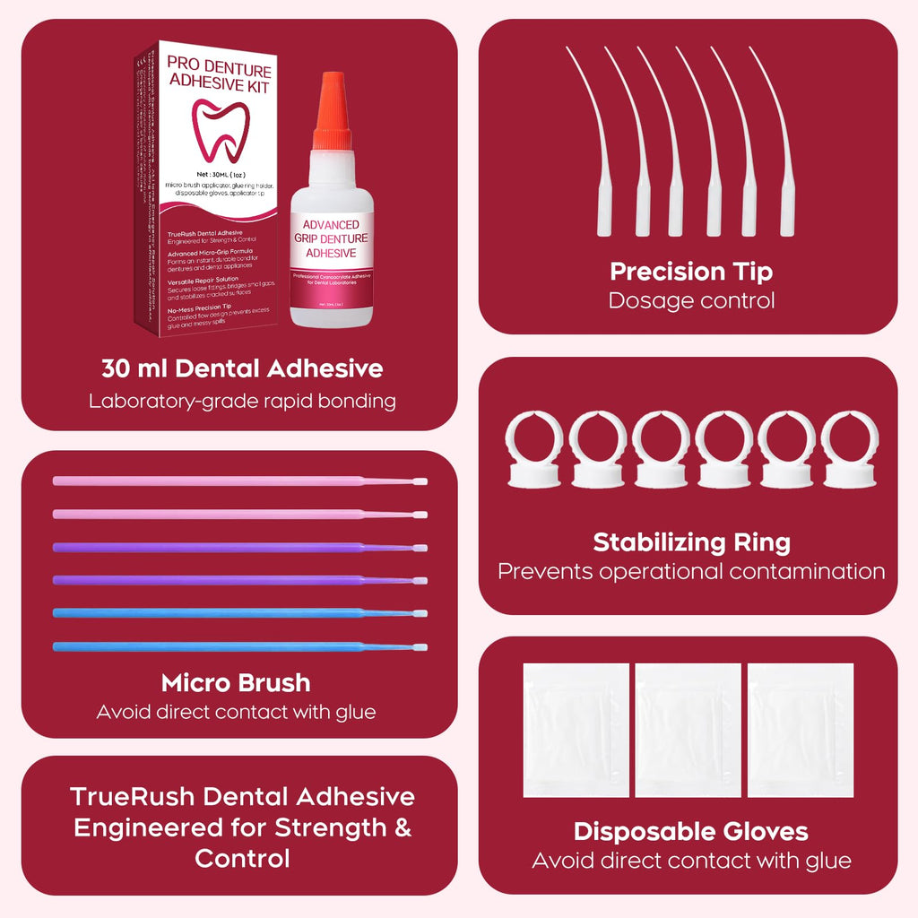 Fast-Setting Denture Repair Glue 1oz I3336