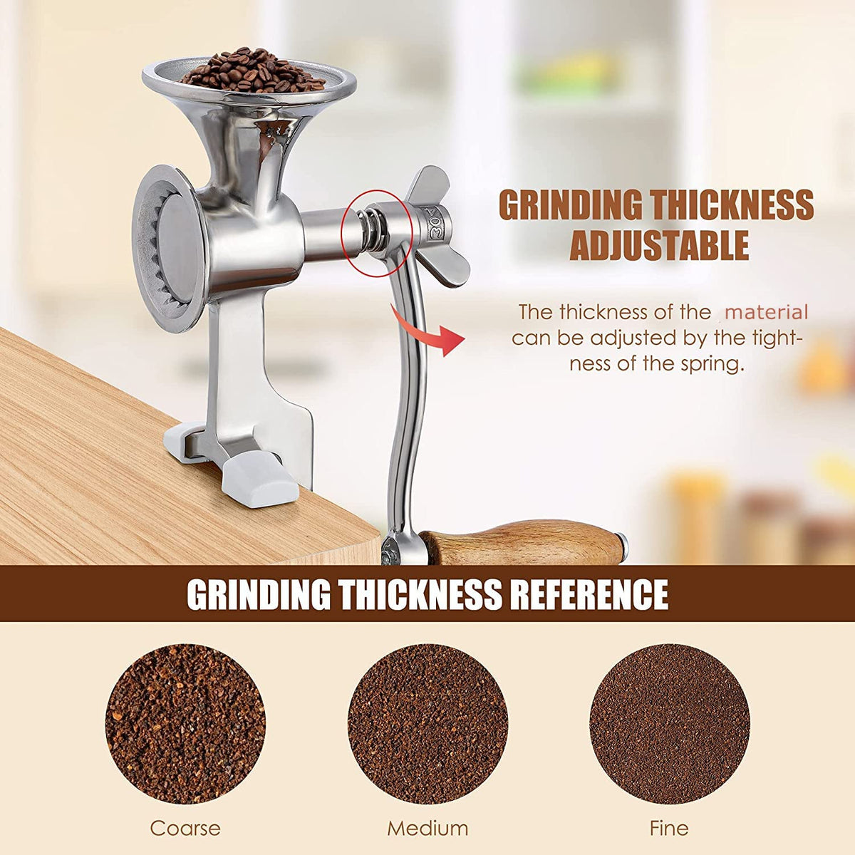 Manual Stainless Steel Grain Mill V16694