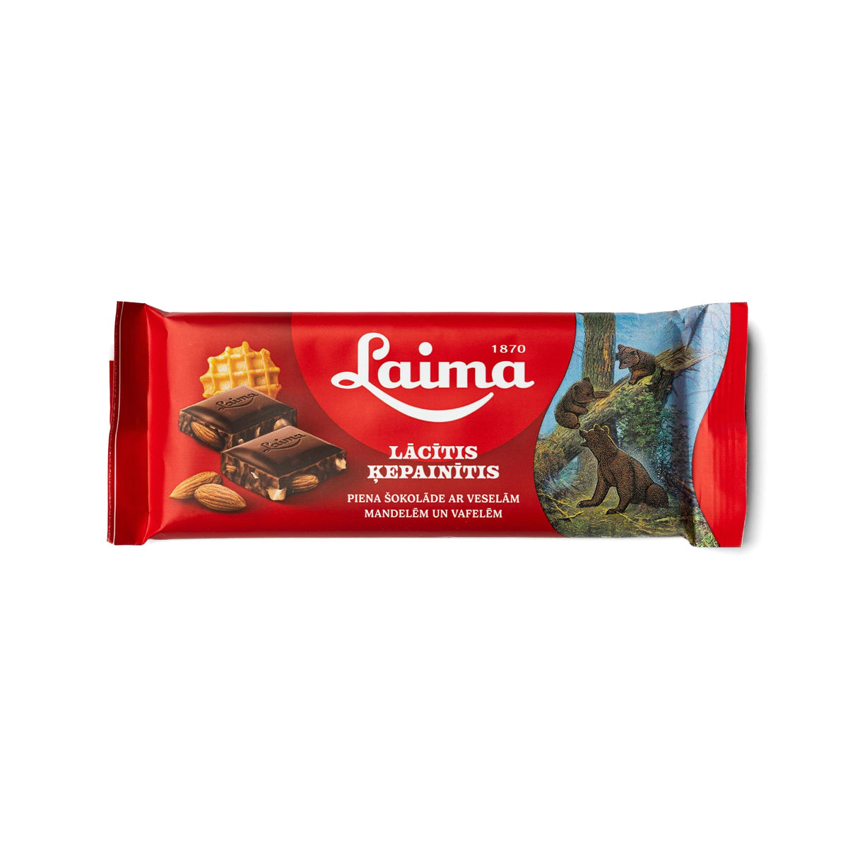 Milk Chocolate with Whole Almonds and Wafers 90g Bars Pack of 5 H859460