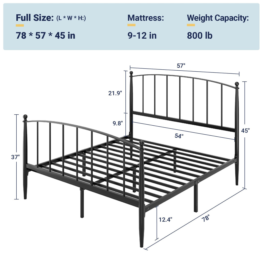Metal Full Size Platform Bed Frame Z771408