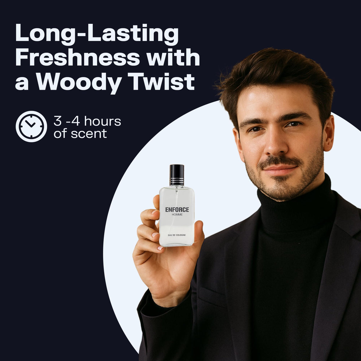 Eau de Toilette Spray Woody Sandalwood Citrus Musk 3.4 Fl Oz Q35408