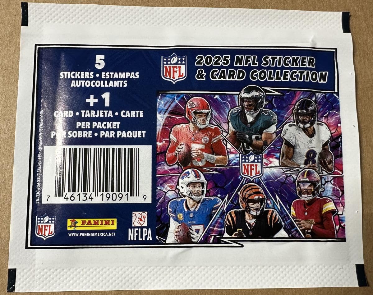 Football Sticker Collection Unopened Box with 50 Packs T79641