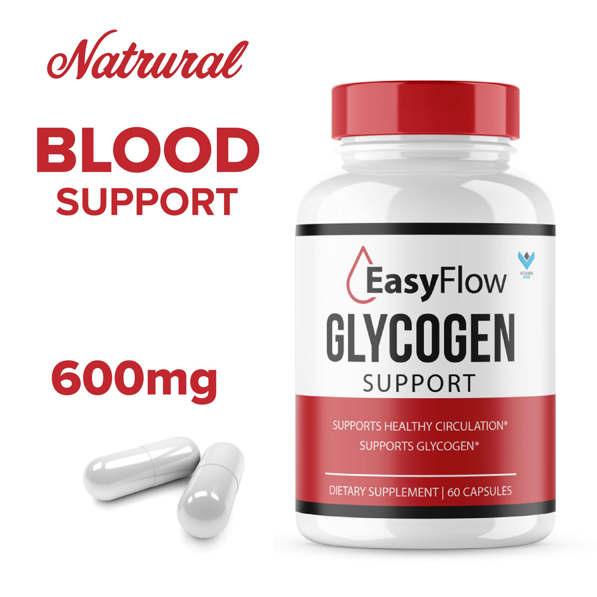 60 Capsules Glycogen Support Supplement I7107