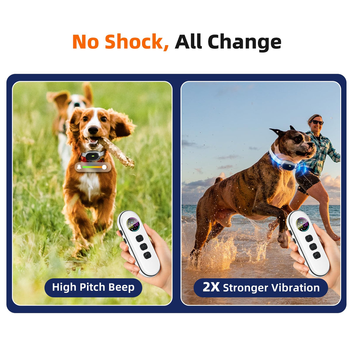 Ultra-Light Slim Dog Training Collar with Remote C235