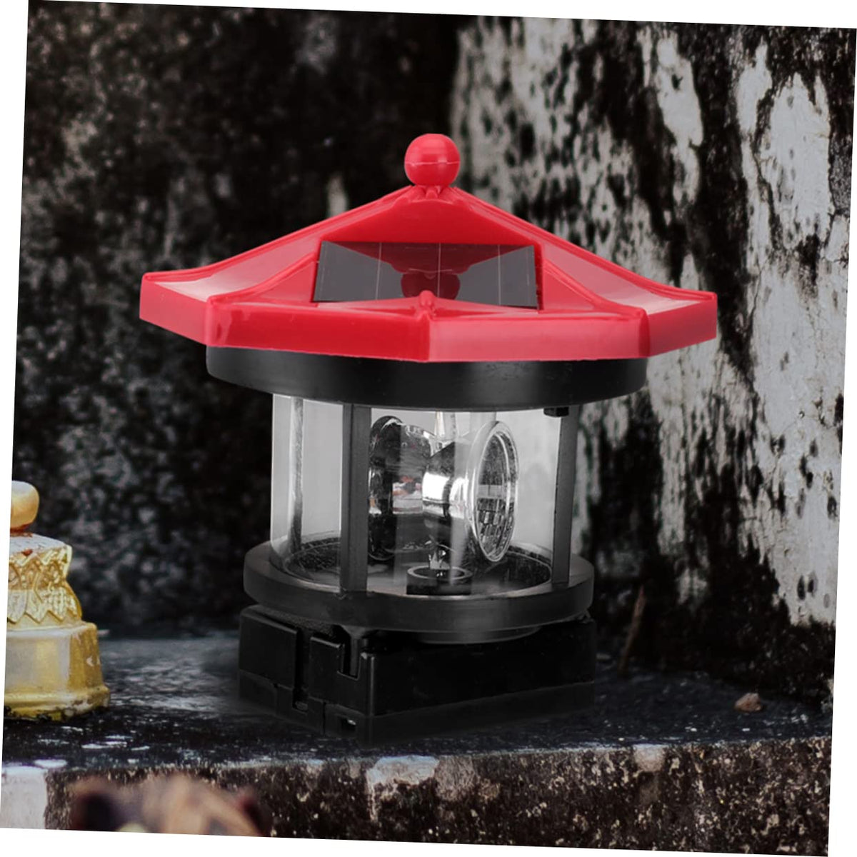 2Pcs Solar Powered Lighthouse Outdoor Garden Light Y854666