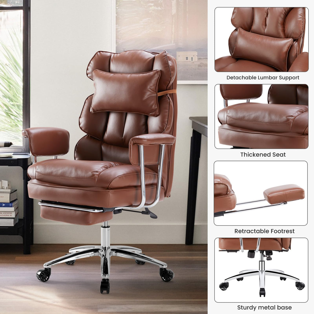 Big and Tall Executive Chair with Foot Rest S17863