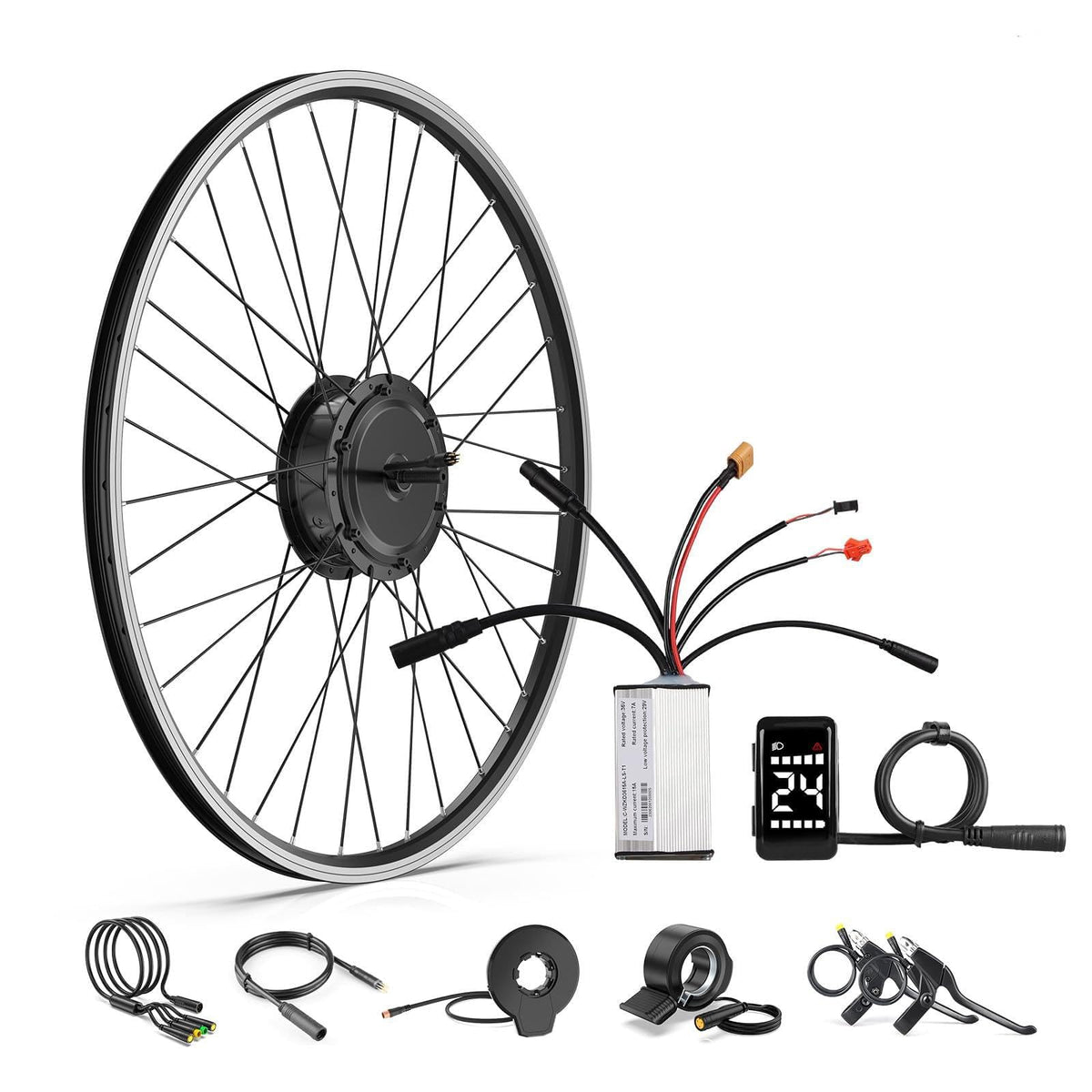 48V 500W Front Hub Motor Ebike Conversion Kit with Display W389687