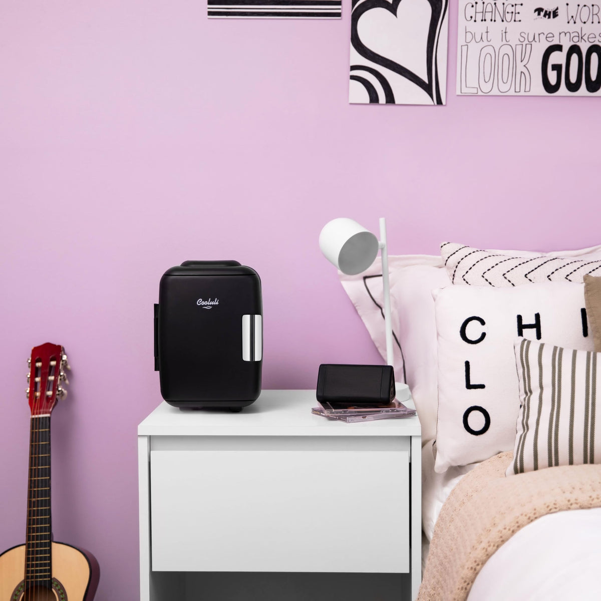 Portable 4L Mini Fridge Cooler & Warmer, Black W368
