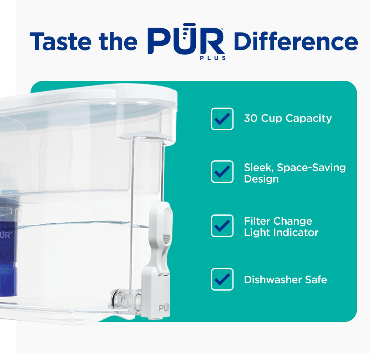 White Water Filter Dispenser with Filter S702616
