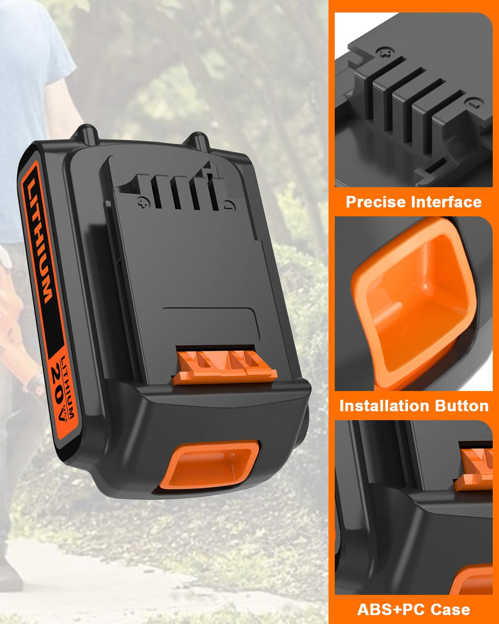 20 Volt MAX 2.0AH Lithium Battery O878145