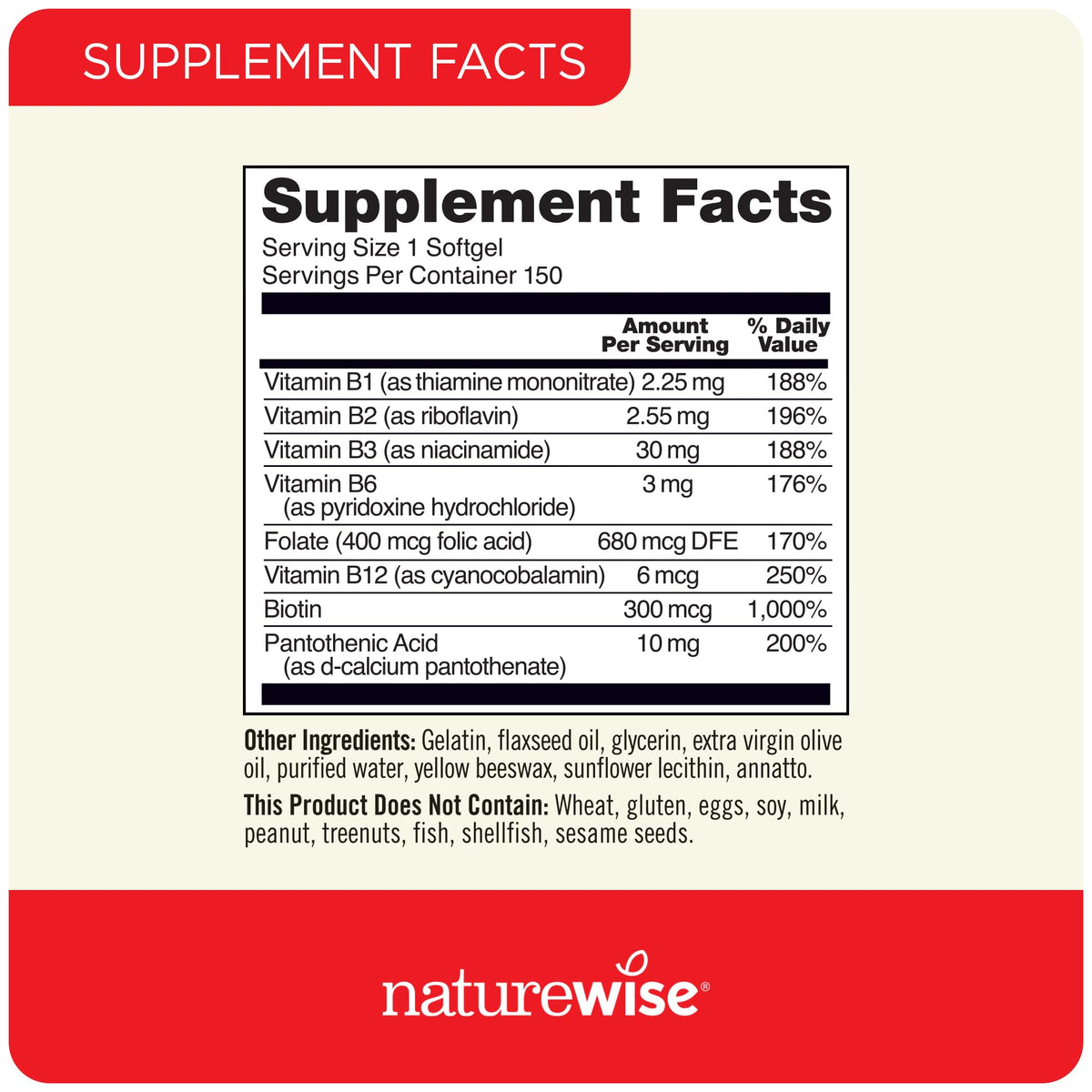 1000mg Omega 3 600mg EPA 400mg DHA 180ct & Vitamin B Complex 150 Softgels R7704