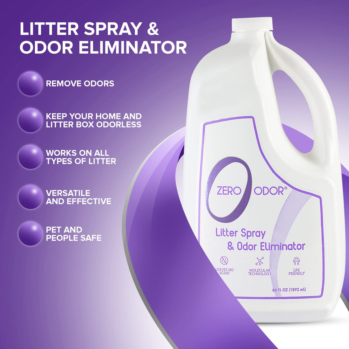Cat Litter Deodorizer Refill 64 oz Y56646
