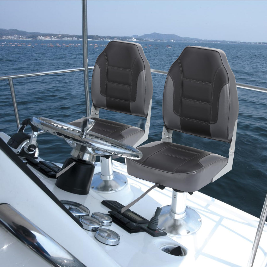 2 Pack High Back Folding Boat Seats T796763