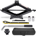 Scissor Car Jack 3 Ton Tire Changing Kit with Lug Wrench Y712277