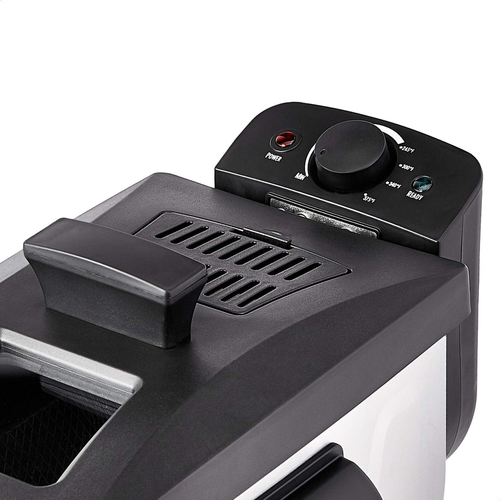 3.2-Qt Electric Deep Fryer with Adjustable Temperature Control F39389