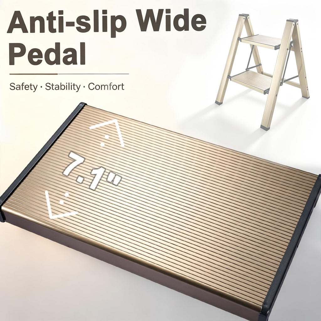 Foldable Aluminum Step Stool N120410