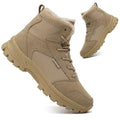Mid Top Fur Lined Suede Leather Waterproof Military Tactical Boots Q81282