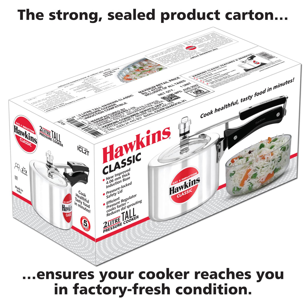 Aluminium 2 Litre Pressure Cooker I984185