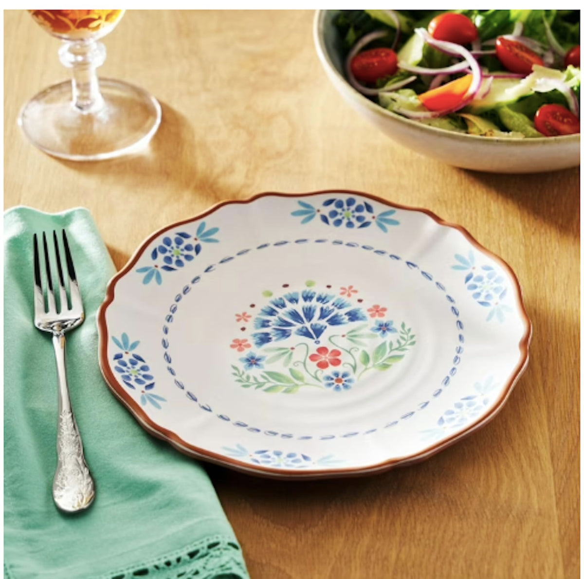 12-Piece Bamboo Melamine Dinnerware Set X774119