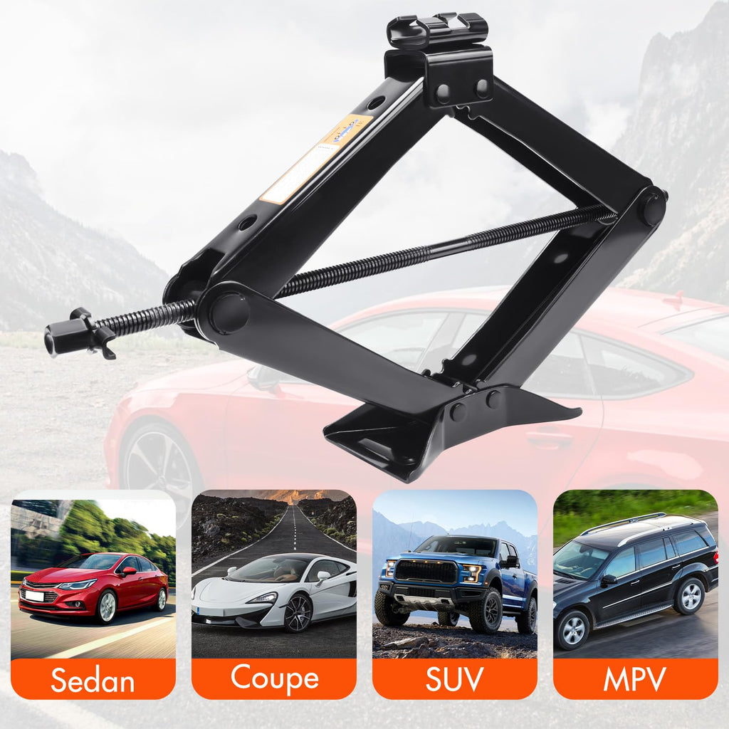 Scissor Car Jack 3 Ton Tire Changing Kit with Lug Wrench Y712277
