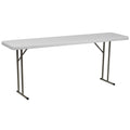 Plastic Folding Table, Granite White, 10-Pack F261535