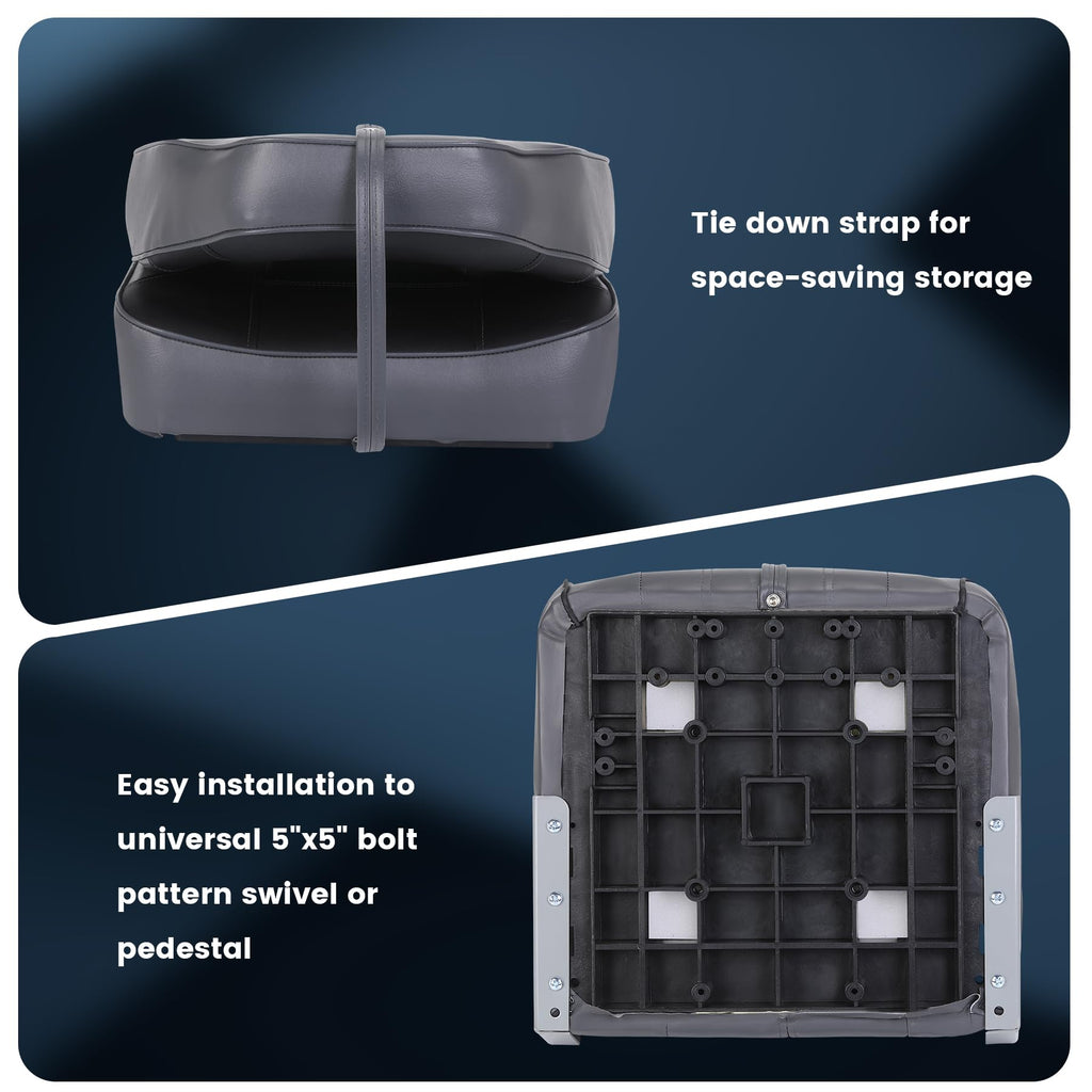 2 Pack High Back Folding Boat Seats T796763