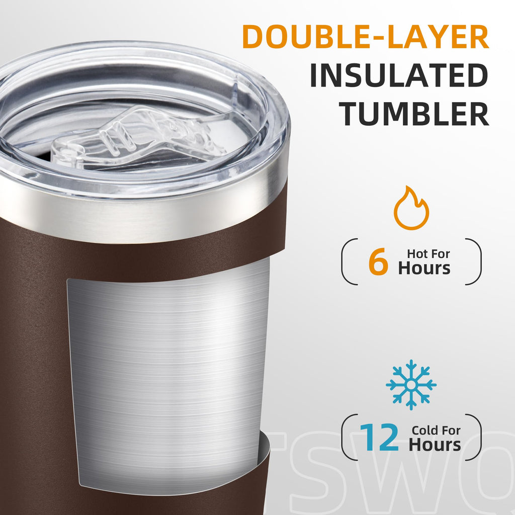 20 oz Stainless Steel Insulated Tumbler with Lid Q5296