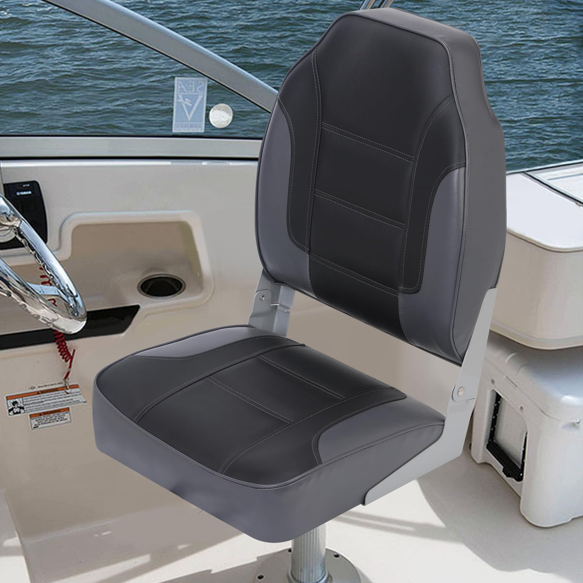 2 Pack High Back Folding Boat Seats T796763