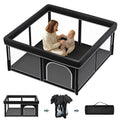 Foldable Baby Playpen, 48"×48" Play Yard with Gate, Mesh K151