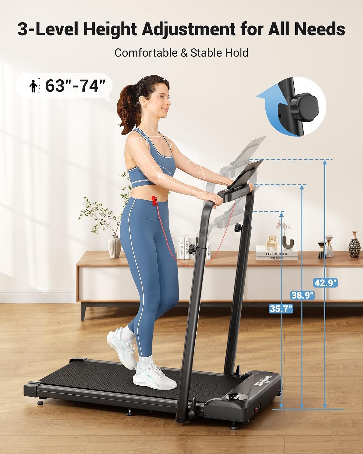 2 in 1 Under Desk Portable Treadmill P410056