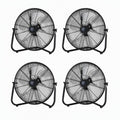 20" 3-Speed Metal Floor Fan 4-Pack Y7464