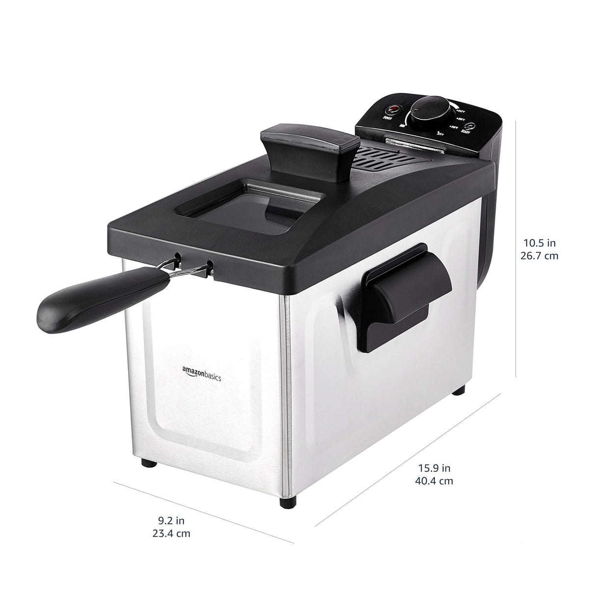 3.2-Qt Electric Deep Fryer with Adjustable Temperature Control F39389