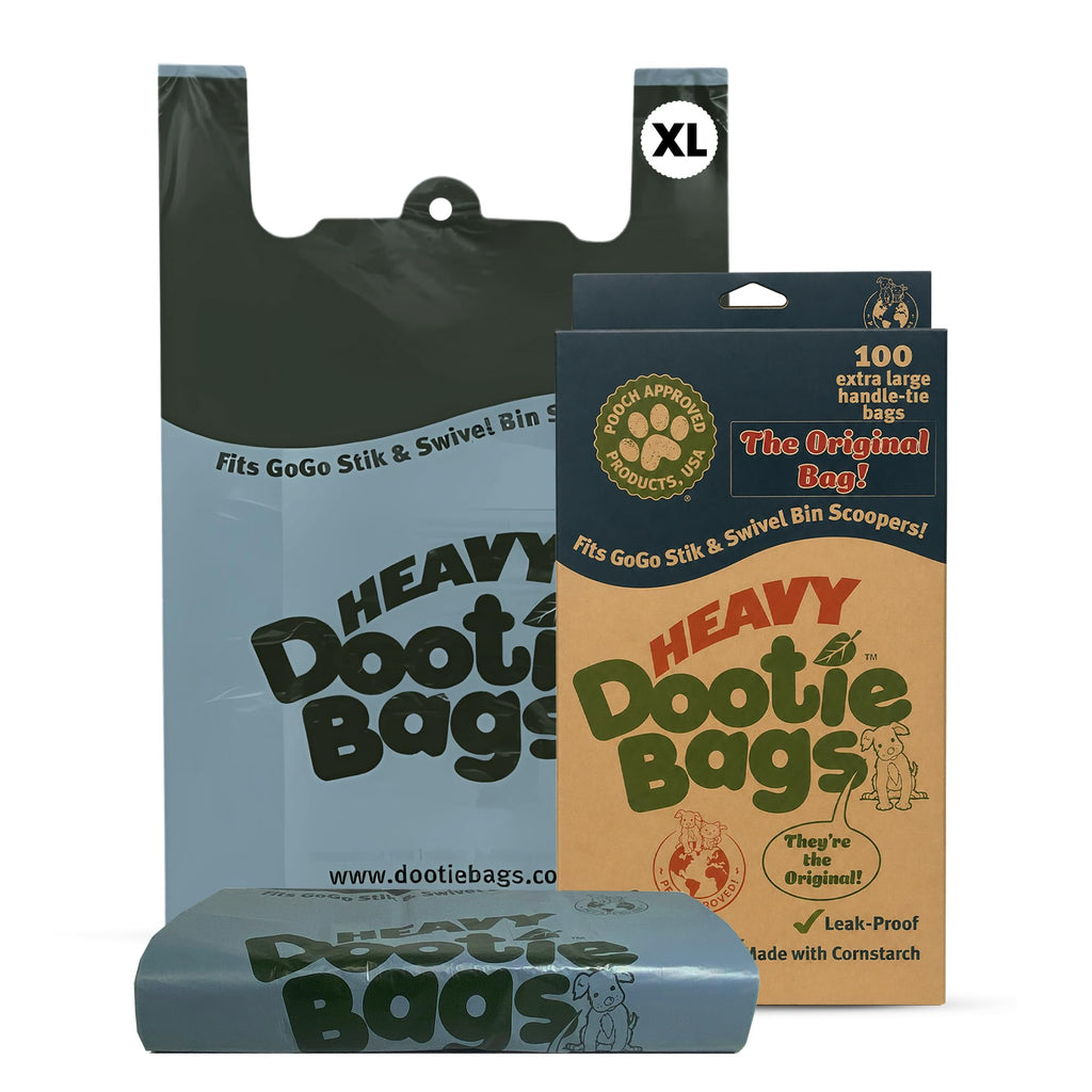 Heavy Duty Bags with EZ Tie Handles, Cornstarch, Leakproof A866