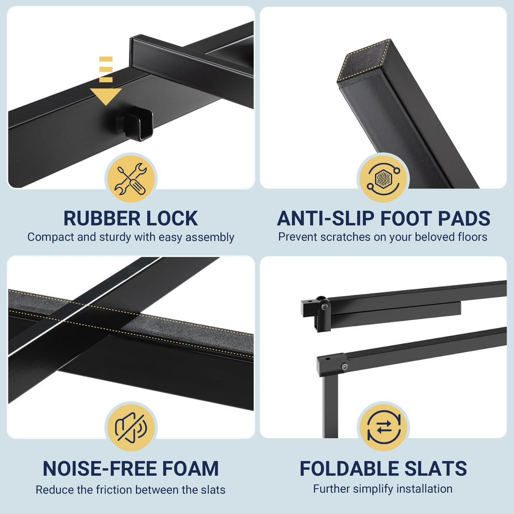 Metal Full Size Platform Bed Frame Z771408
