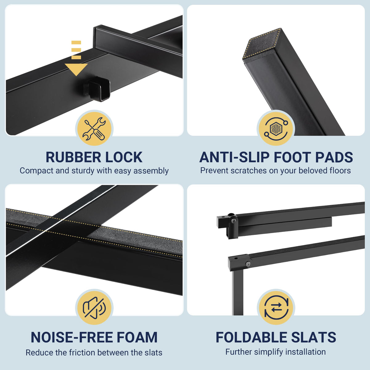 Metal Full Size Platform Bed Frame Z771408
