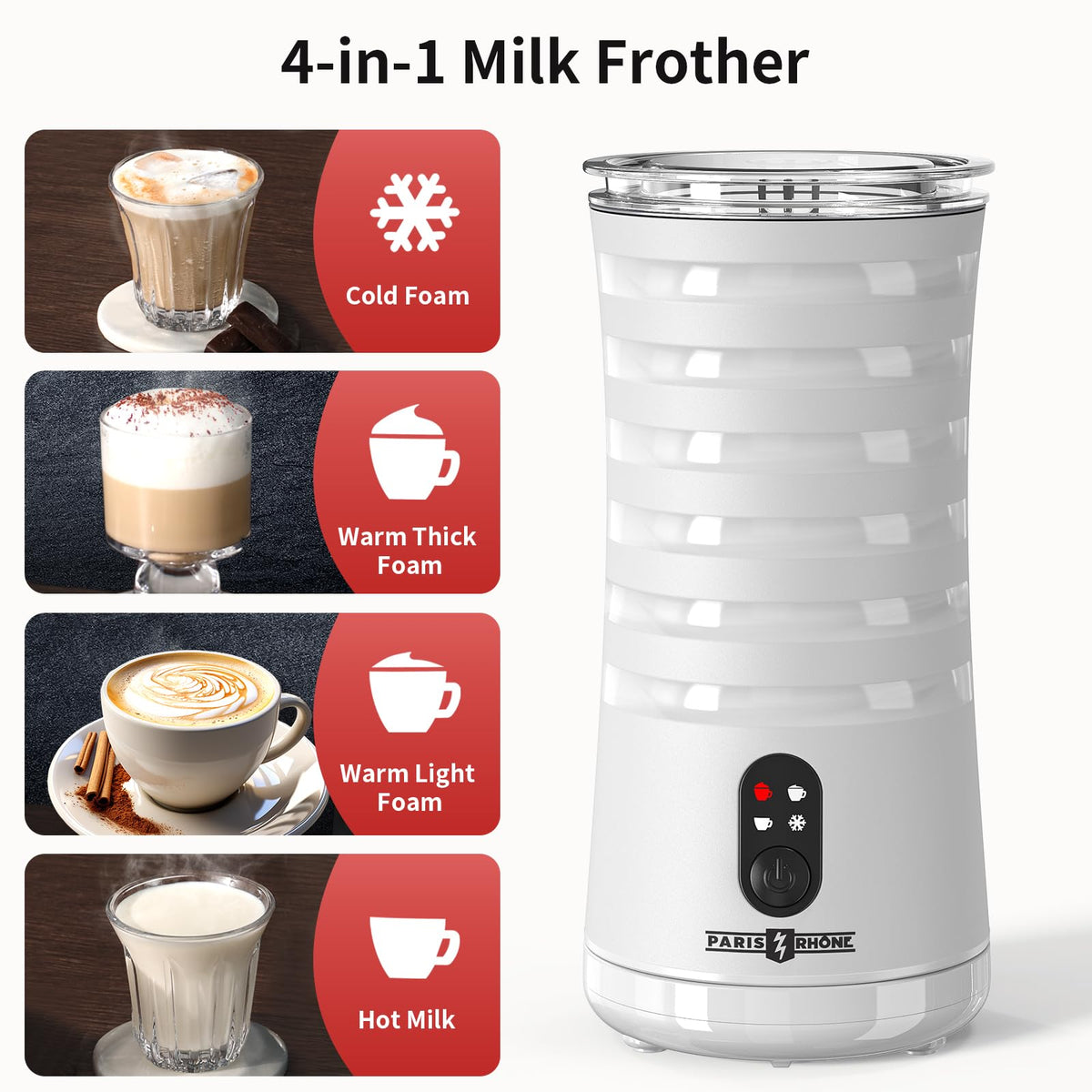 4-in-1 Electric Automatic Milk Frother R414914