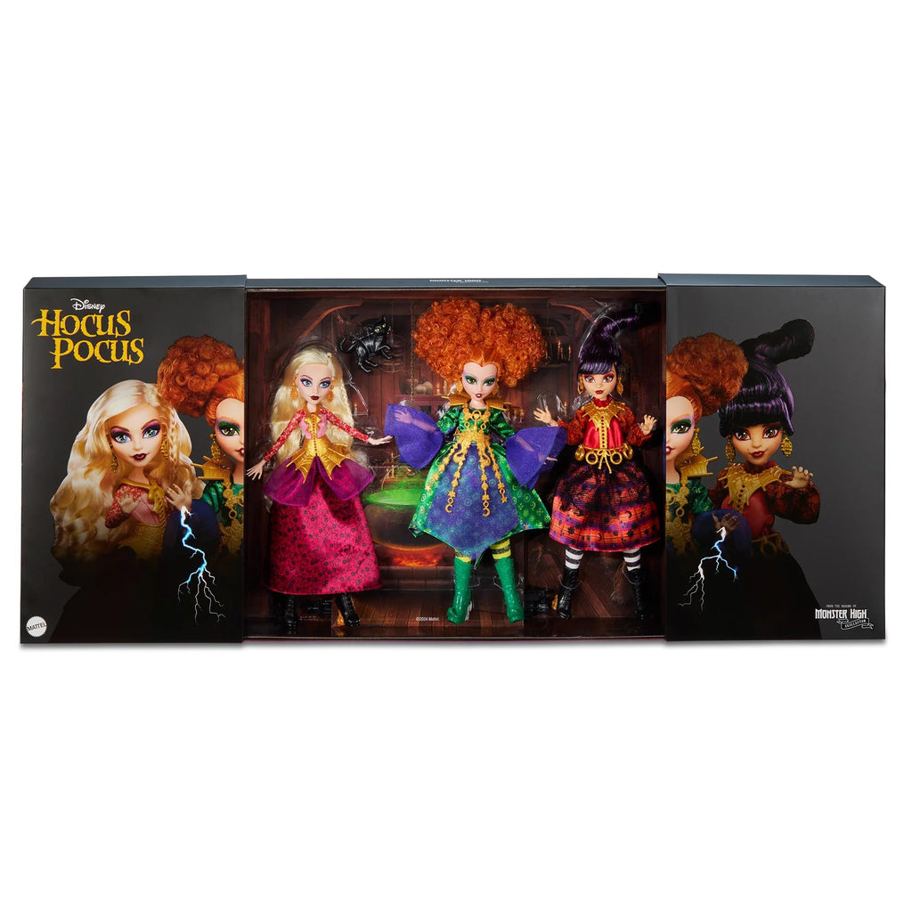 Dolls Set with Articulated Figures, Witchy Dresses, and Accessories M999