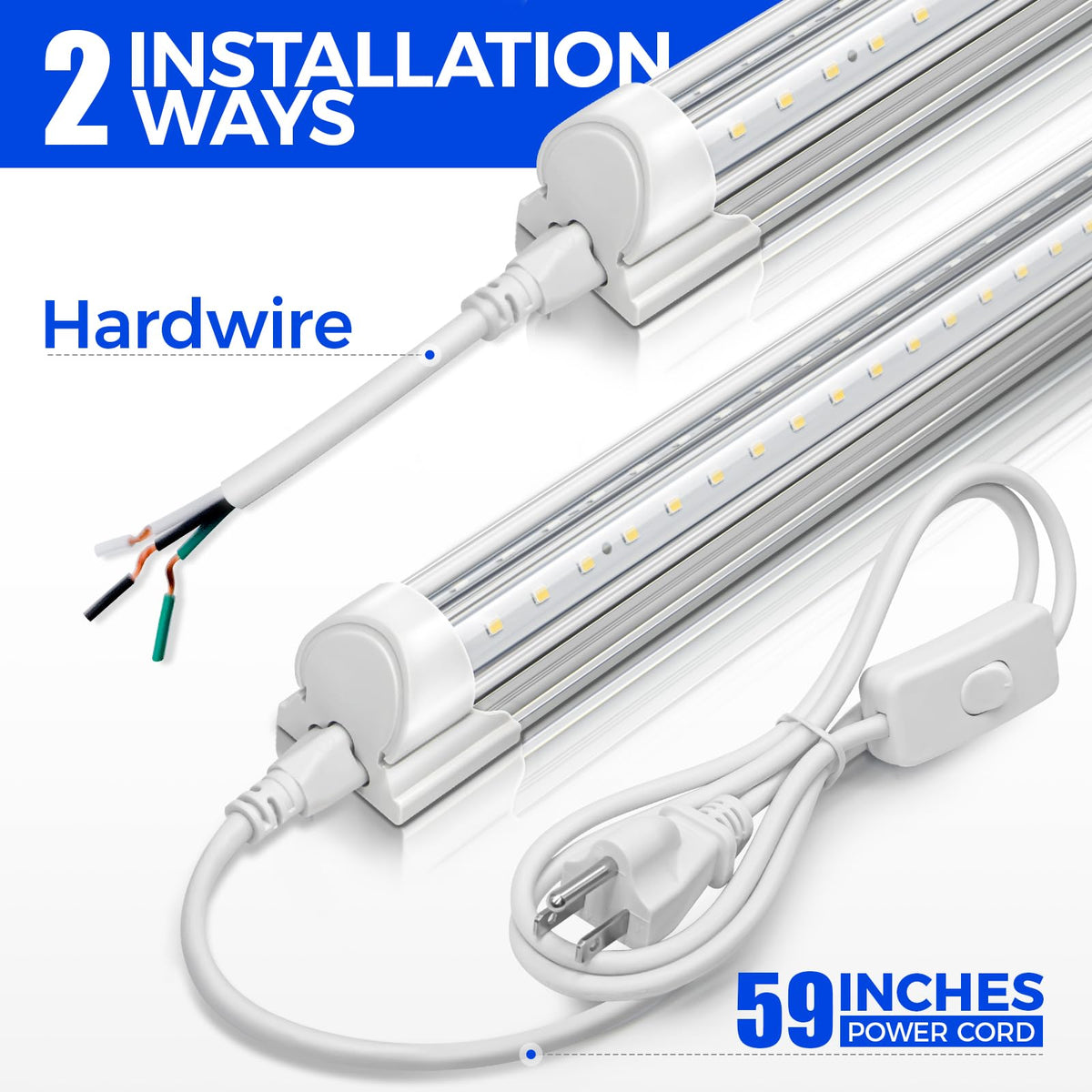 2FT LED Shop Lights 4 Pack E49725