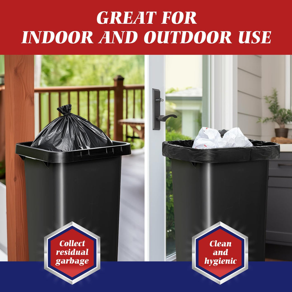 Black 40-45 Gallon Trash Bags 100 Count F636