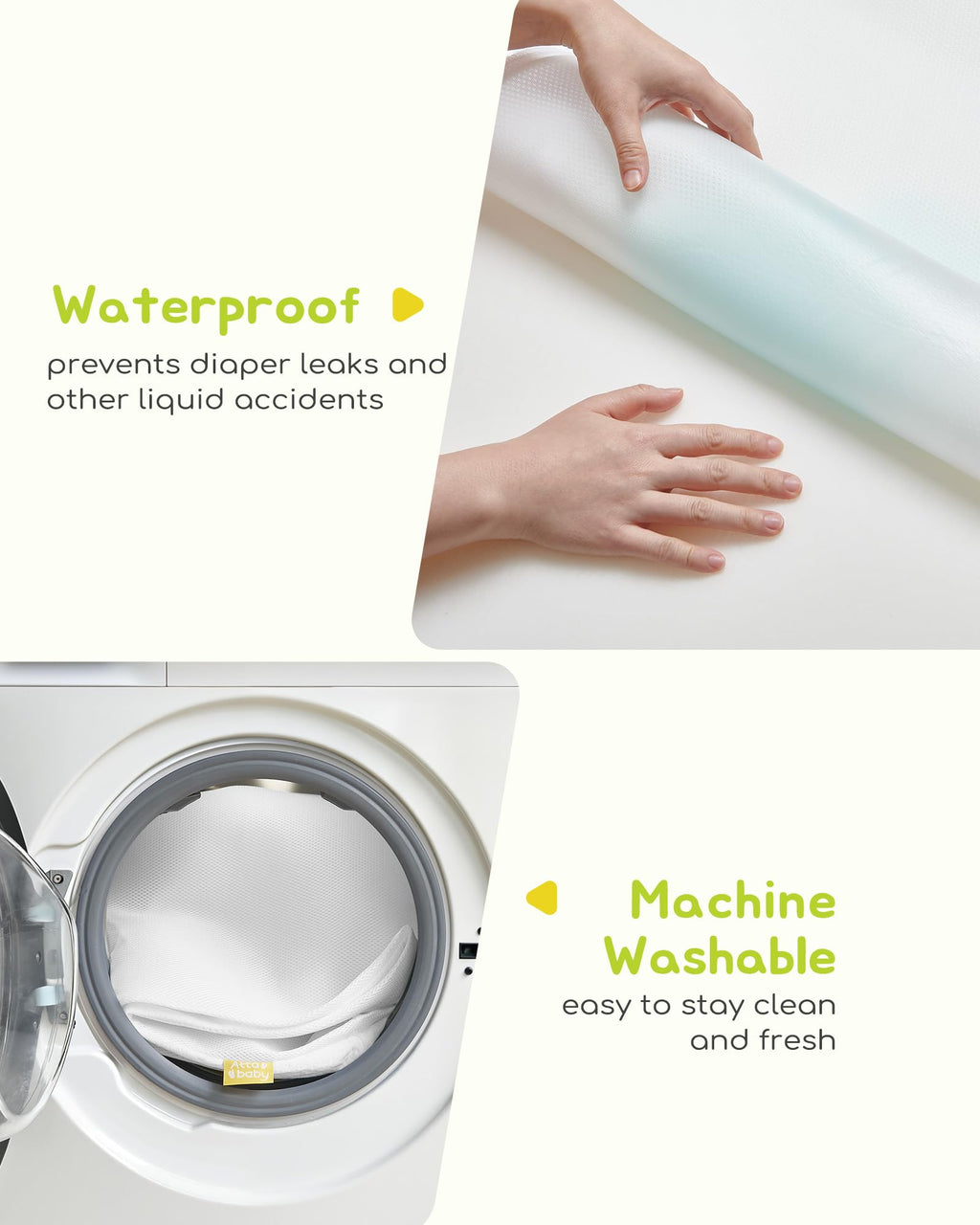 Breathable Standard Full Size Crib Mattress with Waterproof Machine Washable Cover E11937