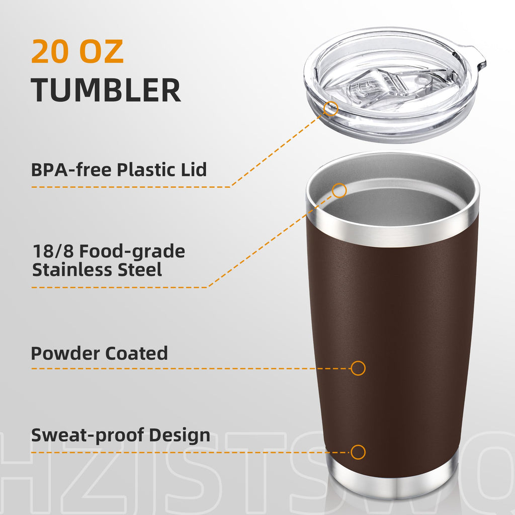 20 oz Stainless Steel Insulated Tumbler with Lid Q5296