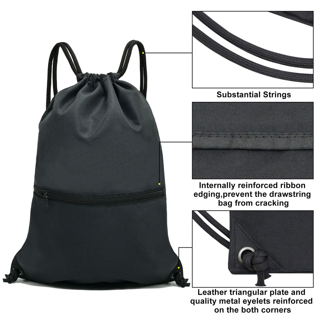 Drawstring Backpack Bag Sport Gym Sackpack W744