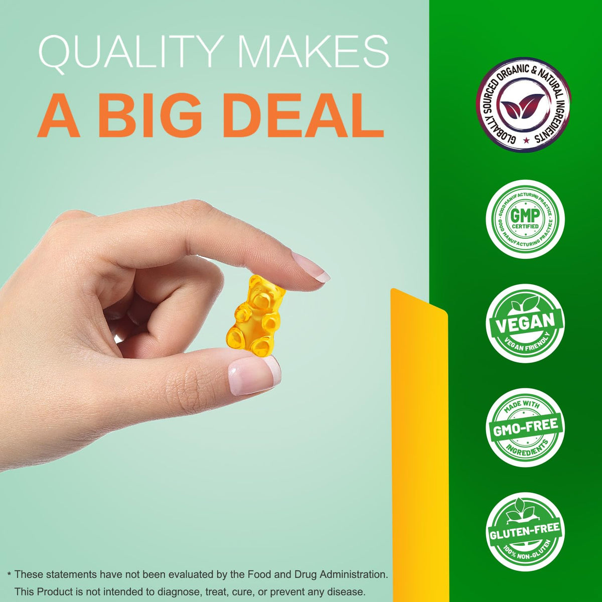 Sugar Free Vegan Hemp Gummies 60 Count A1833