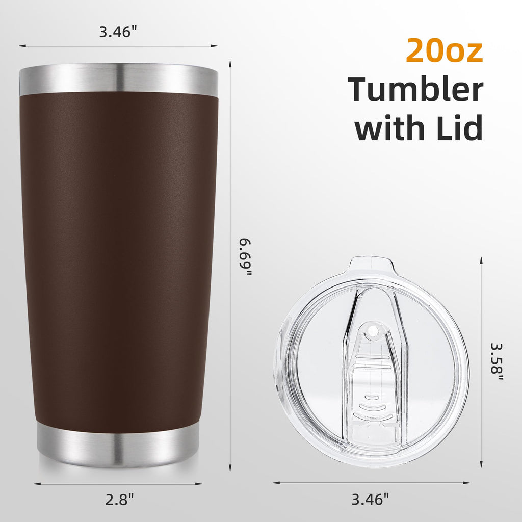 20 oz Stainless Steel Insulated Tumbler with Lid Q5296