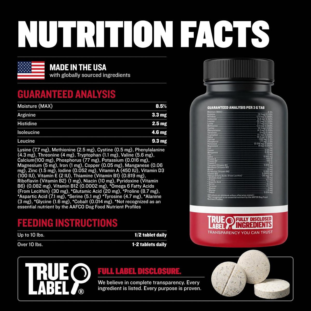2-in-1 Dog Muscle Builder Chewable Tablets X620