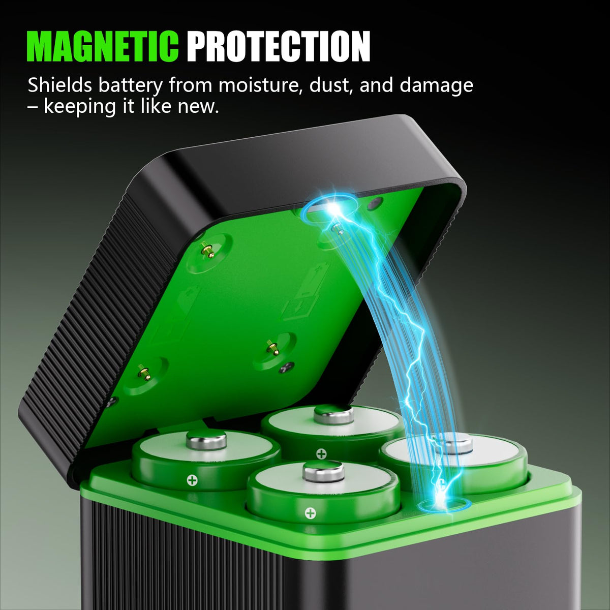 10000mAh D Rechargeable Batteries with 4-Slot Type-C Charger Z4006
